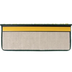 Floordirekt Tapis d'escalier Shaggy Barcelona Vert Rectangulaire 23,5 x 65 cm- Accessoire D'Escalier