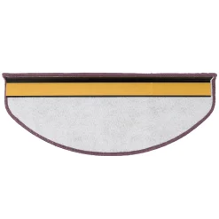 Floordirekt Tapis d'escalier Shaggy Barcelona Violet Demi-circulaire 23,5 x 65 cm- Accessoire D'Escalier
