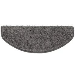Floordirekt Accessoire D'Escalier<Tapis d'escalier Shaggy Barcelona Gris Demi-circulaire 23,5 x 65 cm