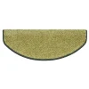 Floordirekt Tapis d'escalier Shaggy Sphinx Demi-circulaire 23,5 x 65 cm Vert -- Accessoire D'Escalier