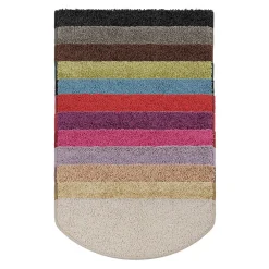 Floordirekt Tapis d'escalier Shaggy Sphinx Demi-circulaire 23,5 x 65 cm Vert -- Accessoire D'Escalier