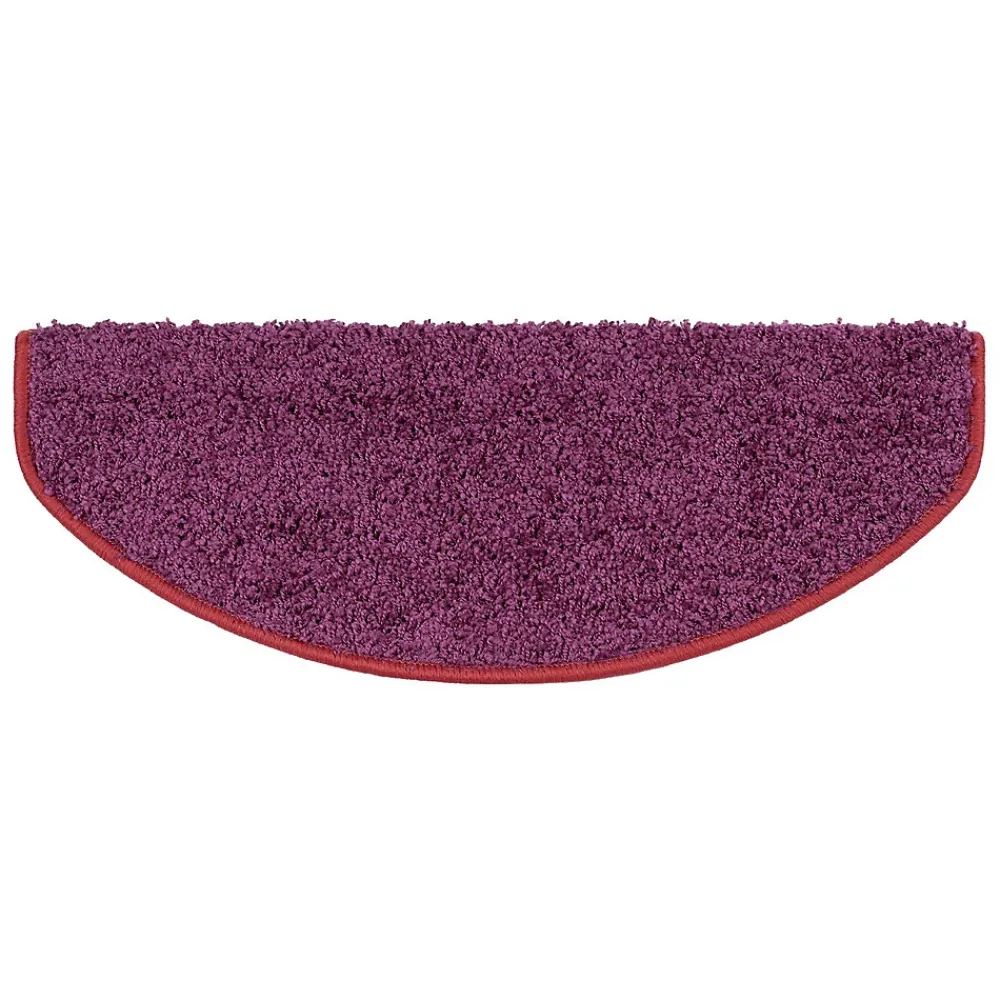 Floordirekt Accessoire D'Escalier<Tapis d'escalier Shaggy Sphinx Demi-circulaire 23,5 x 65 cm Violet -