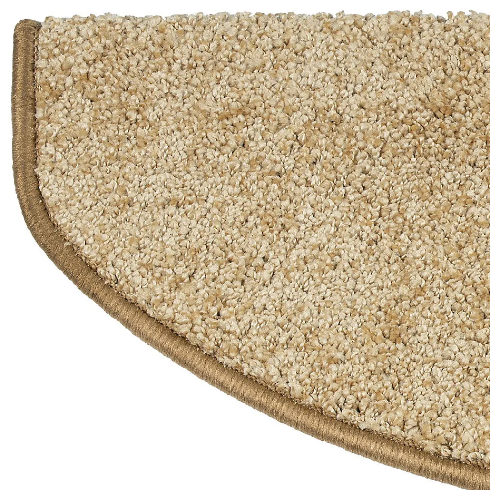 Floordirekt Accessoire D'Escalier<Tapis d'escalier Shaggy Sphinx Demi-circulaire 23,5 x 65 cm Beige -