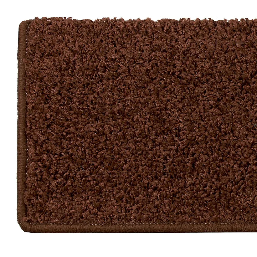 Floordirekt Accessoire D'Escalier<Tapis d'escalier Shaggy Sphinx Rectangulaire 23,5 x 65 cm Marron -