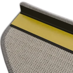 Floordirekt Tapis d'escalier Turbo Gris Installation adhésive Différentes formes Demi-circulaire -- Accessoire D'Escalier