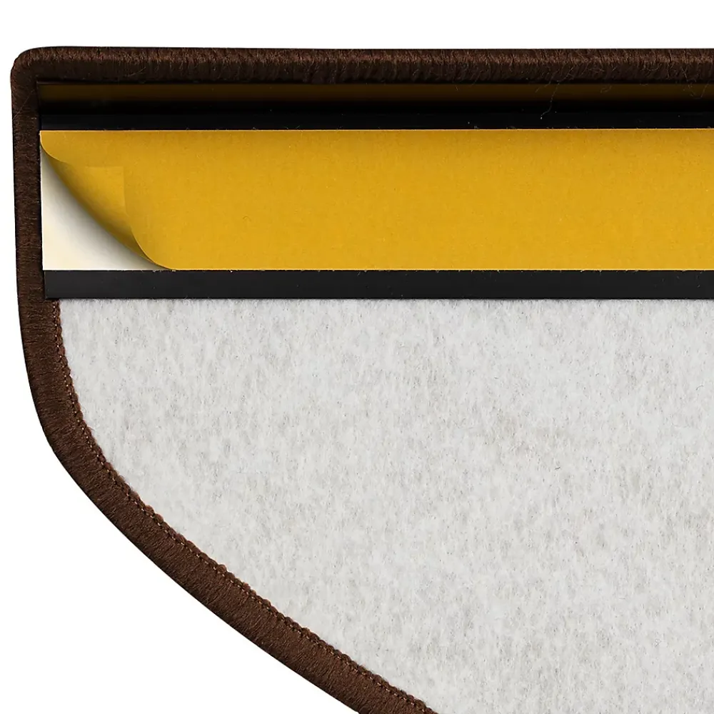 Floordirekt Accessoire D'Escalier<Tapis d'escalier York Brun foncé 23,5 x 65 cm -