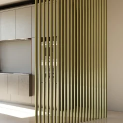 Tasseau Bois<Tasseau aluminium olive 3 x 280 cm, ép.3 cm