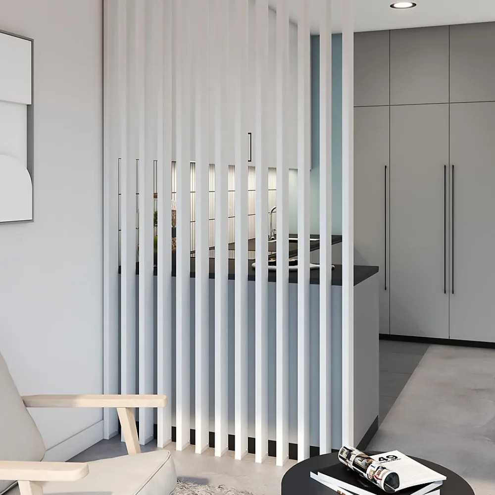 Tasseau Claustra MDF blanc mat à peindre l.8,8 x L.280 cm- Tasseau Bois|Claustra Intérieur