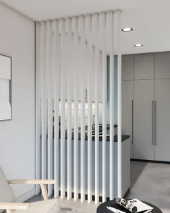 Claustra Intérieur|Tasseau Bois<Tasseau Claustra MDF blanc à peindre l.8,8 x L.280 cm
