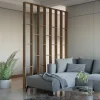 Foge Tasseau Claustra étagères MDF revêtu papier imprimé chêne L.60 x H.250 cm- Claustra Intérieur|Tasseau Bois