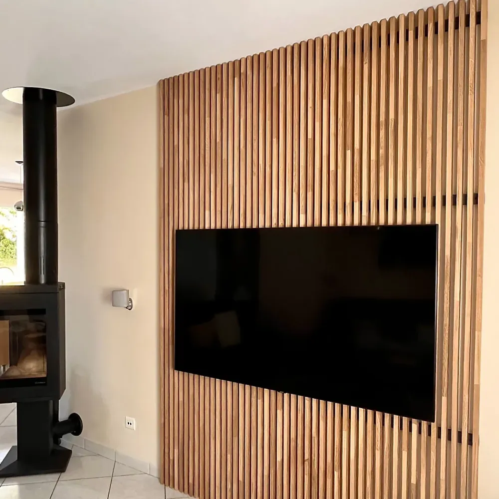 Tasseau décoratif en chêne 4 chanfreins 20X40mm L.2,50m- Tasseau Bois