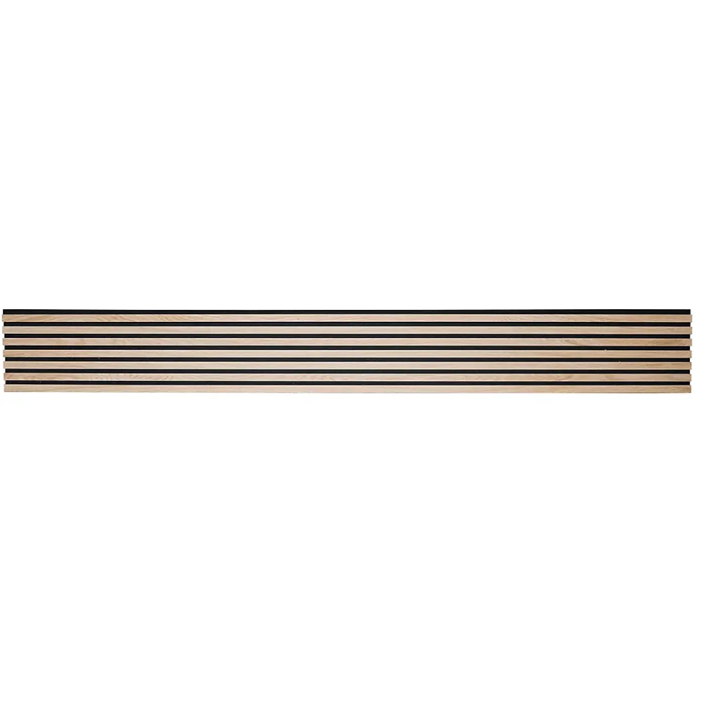 Tasseau décoratif lambris lamelles bois coloris naturel l.250 x l.30 x ep.1 cm- Panneau Tasseau Bois|Lambris Mural