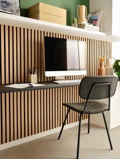 Tasseau Décoratif|Panneau Tasseau Bois<Tasseau décoratif lamelles en bois sur feutrine 30 x 60 cm (vendu à l'unité)