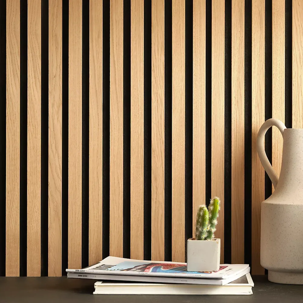 Tasseau Décoratif|Panneau Tasseau Bois<Tasseau décoratif lamelles en bois sur feutrine 30 x 60 cm (vendu à l'unité)