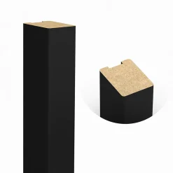 Tasseau Bois|Lambris Mural<Tasseau décoratif placage noir 3 x 280 cm vendu par 4 pièces