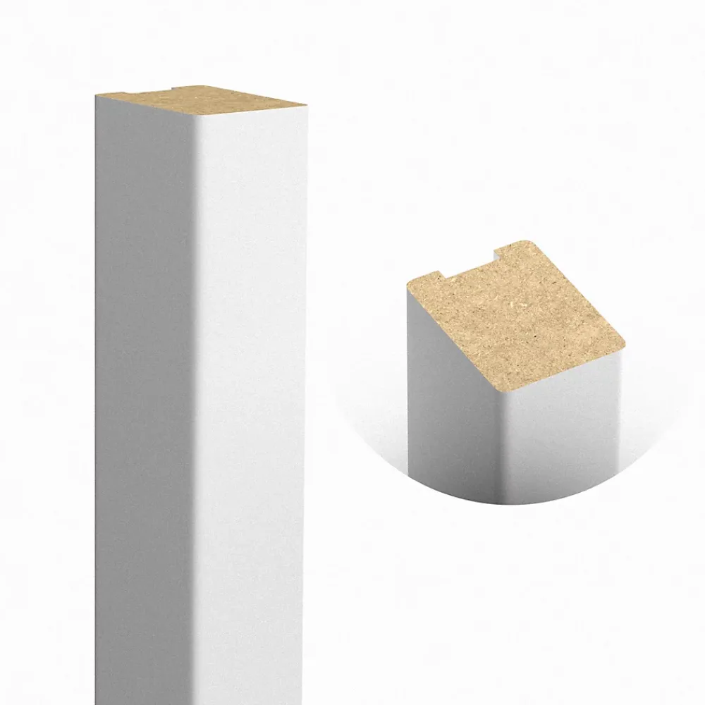 Tasseau Bois|Tasseau Décoratif<Tasseau décoratif placage blanc 3 x 280 cm vendu par 4 pièces