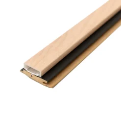 Forestea Panneau Tasseau Bois<Tasseau de finition chêne clair sur fond NOIR pour intégration de LED 2500 41/54 x 20 mm