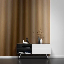 Foge Tasseau de finition en chêne pour panneau Saragossa 2800 x 28 x 22 mm- Tasseau Bois|Panneau Tasseau Bois