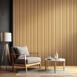 Foge Tasseau de finition en chêne pour panneau Saragossa 2800 x 28 x 22 mm- Tasseau Bois|Panneau Tasseau Bois