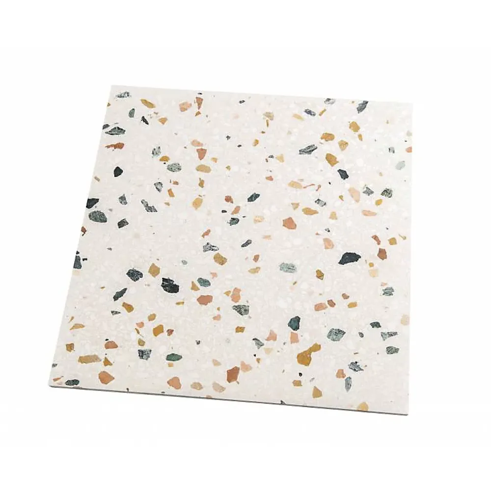 Decoon Terrazzo beige Miel - 60 x 60 cm- Carrelage Sol Effet Terrazzo