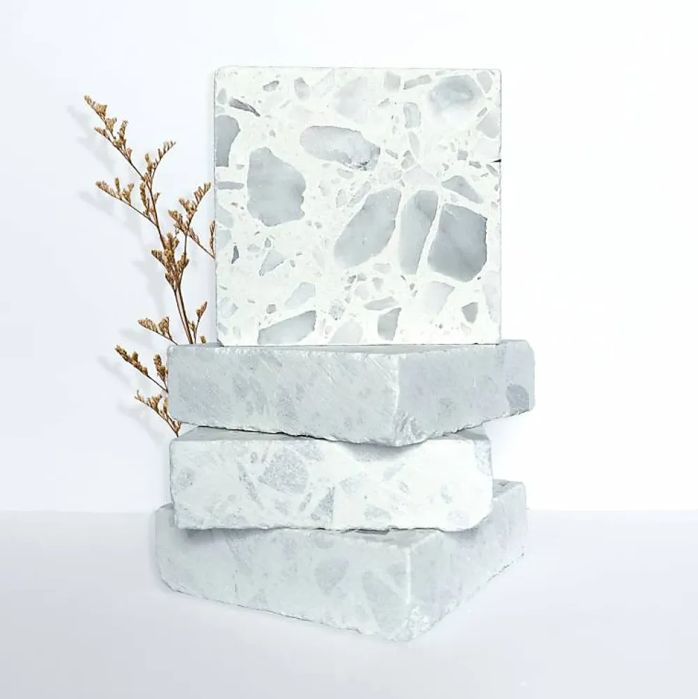 Decoon Carrelage Sol Effet Terrazzo<Terrazzo blanc Carrara - 60 x 60 cm