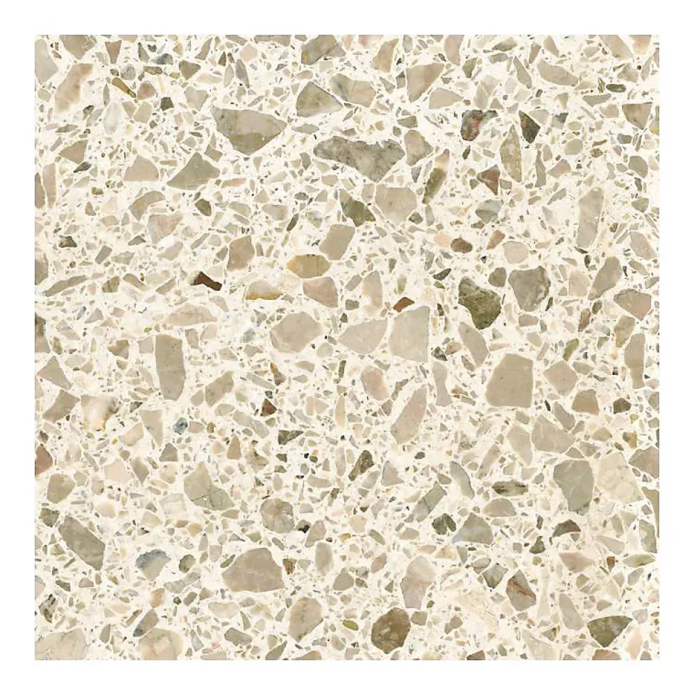 Decoon Terrazzo Stracciatella beige - 60 x 60 cm- Carrelage Sol Effet Terrazzo