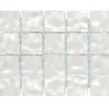 Casa Linéa Tesselle OR BLANC/ARGENT MARTELE TRAME NYLON 20 PIÈCE 2 x 2 x 0,38 CM CASA LINEA- Mosaïque Pour Pièce À Vivre