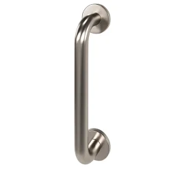 GoodHome Poignée De Porte|Poignée De Porte Extérieure<Tirant de porte Golvin acier gris L.22 x H. 24,6 cm