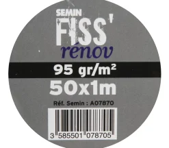 Semin Tissu de rénovation - Fiss Renov - Résiste contre les fissurations - Rouleau de 50 x 1 m- Fibre De Verre