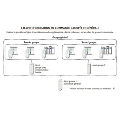 Bubendorff Télécommande, Multi-canaux avec Horloge, , pour Volet Roulant- Volet Roulant