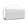 Frankystar Toile latérale pour gazebo de jardin 450xH200 cm - Blanc- Moustiquaire Pour Tonnelle Et Pergola