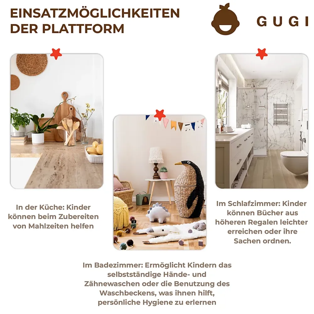 Raumhirsch Furniture Accessoire D'Escalier<Tour d'Apprentissage - Marchepied Montessori Sûr et Personnalisable pour Enfants
