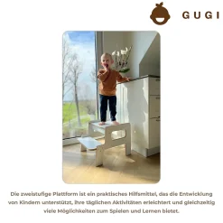 Raumhirsch Furniture Accessoire D'Escalier<Tour d'Apprentissage - Marchepied Montessori Sûr et Personnalisable pour Enfants