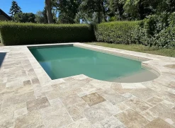 Pattom TRAVERTIN RUSTIC (2nd Choix) , pierre naturelle, Opus 4 formats EP 1,2cm (carton de 0,74m2) - LIVRAISON CHARIOT EMBARQUÉ- Travertin