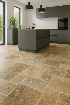 Pattom TRAVERTIN RUSTIC (2nd Choix) , pierre naturelle, Opus 4 formats EP 1,2cm (carton de 0,74m2) - LIVRAISON CHARIOT EMBARQUÉ- Travertin