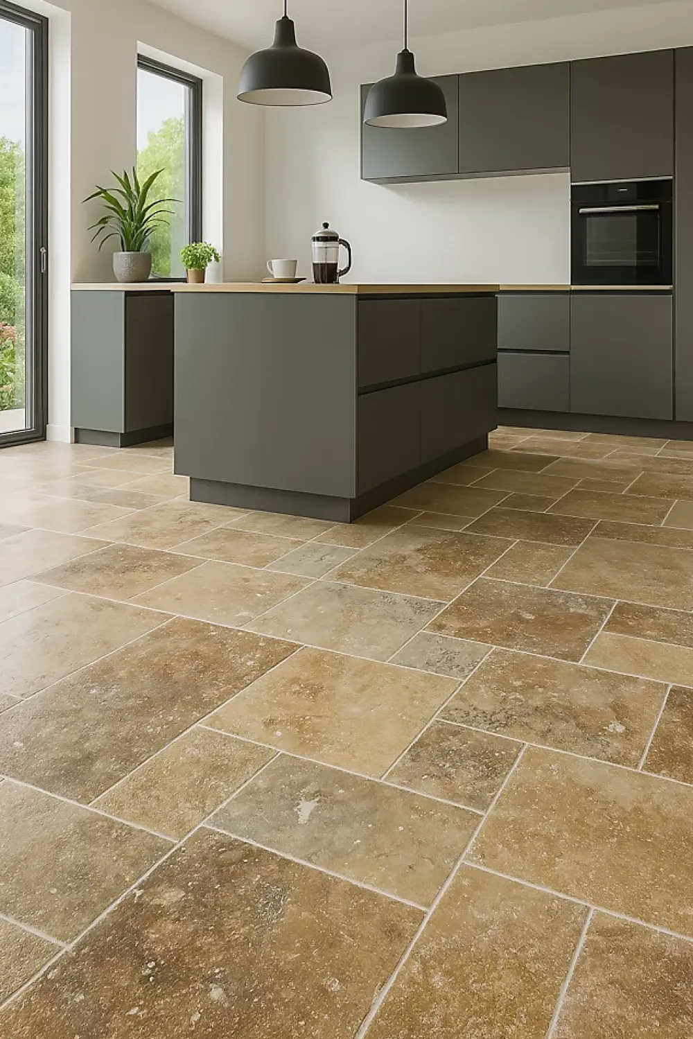 Pattom TRAVERTIN RUSTIC (2nd Choix) , pierre naturelle, Opus 4 formats EP 1,2cm (carton de 0,74m2) - LIVRAISON CHARIOT EMBARQUÉ- Travertin