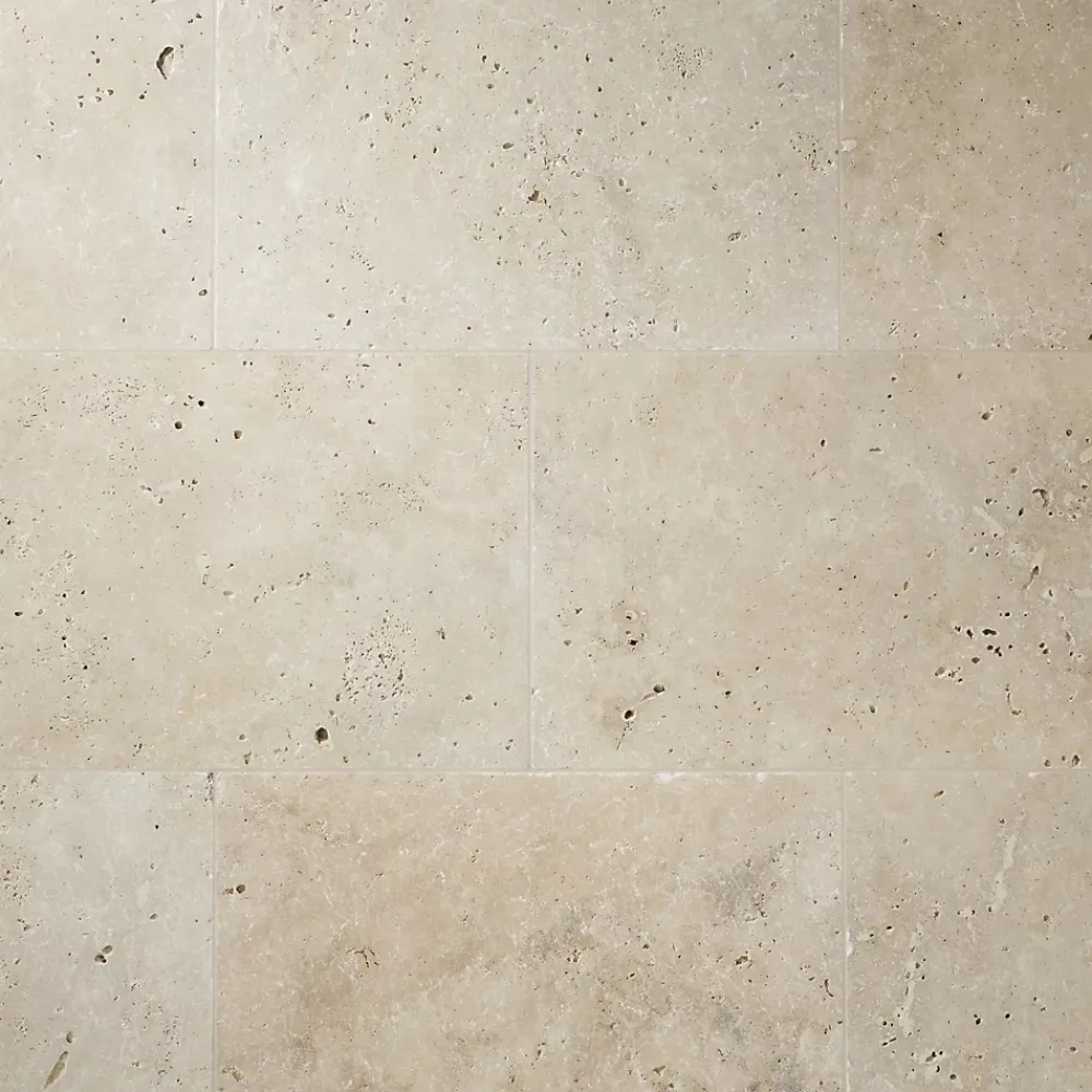 Casa Linéa Travertin<Travertin sol et mur intérieur beige L.61 x l.40,6 cm x ép.12 mm, Travertino