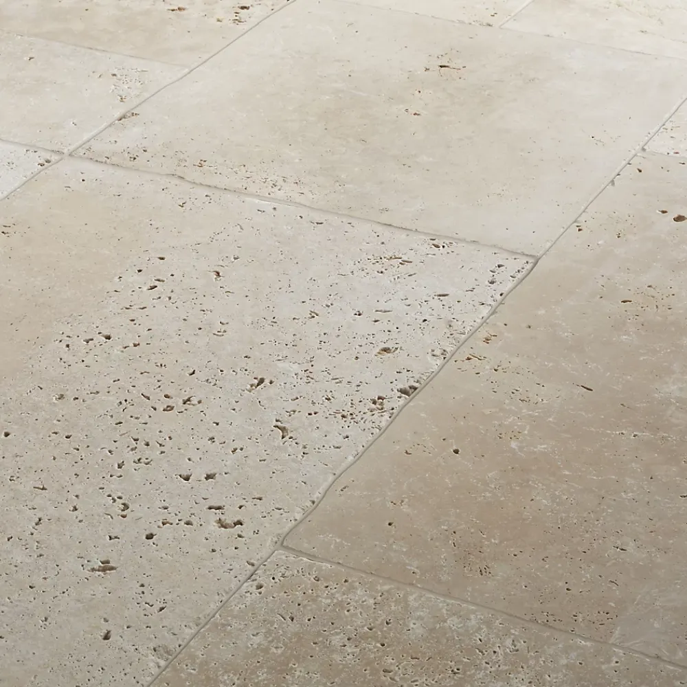 Casa Linéa Travertin sol et mur intérieur multiformat mat, Travertino- Travertin