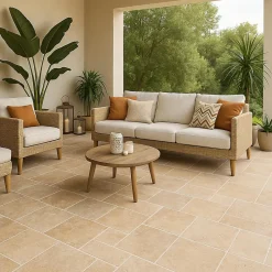 Casa Linéa Travertin sol et mur intérieur multiformat mat, Travertino- Travertin