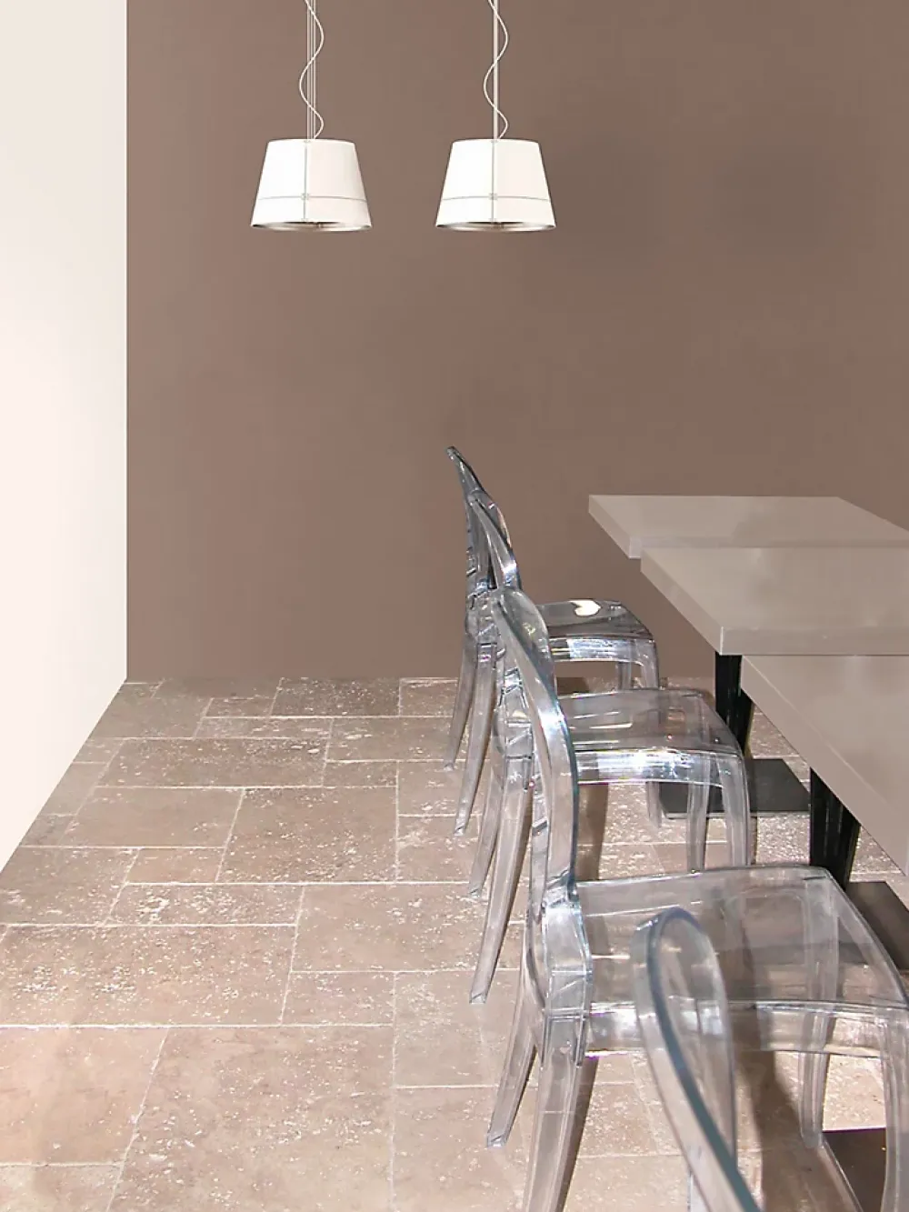 Casa Linéa Travertin<Travertin sol et mur travertin multiformat, Opus Romain