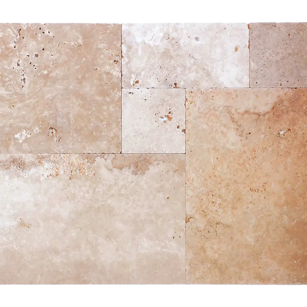 Casa Linéa Travertin<Travertin sol et mur travertin multiformat, Opus Romain