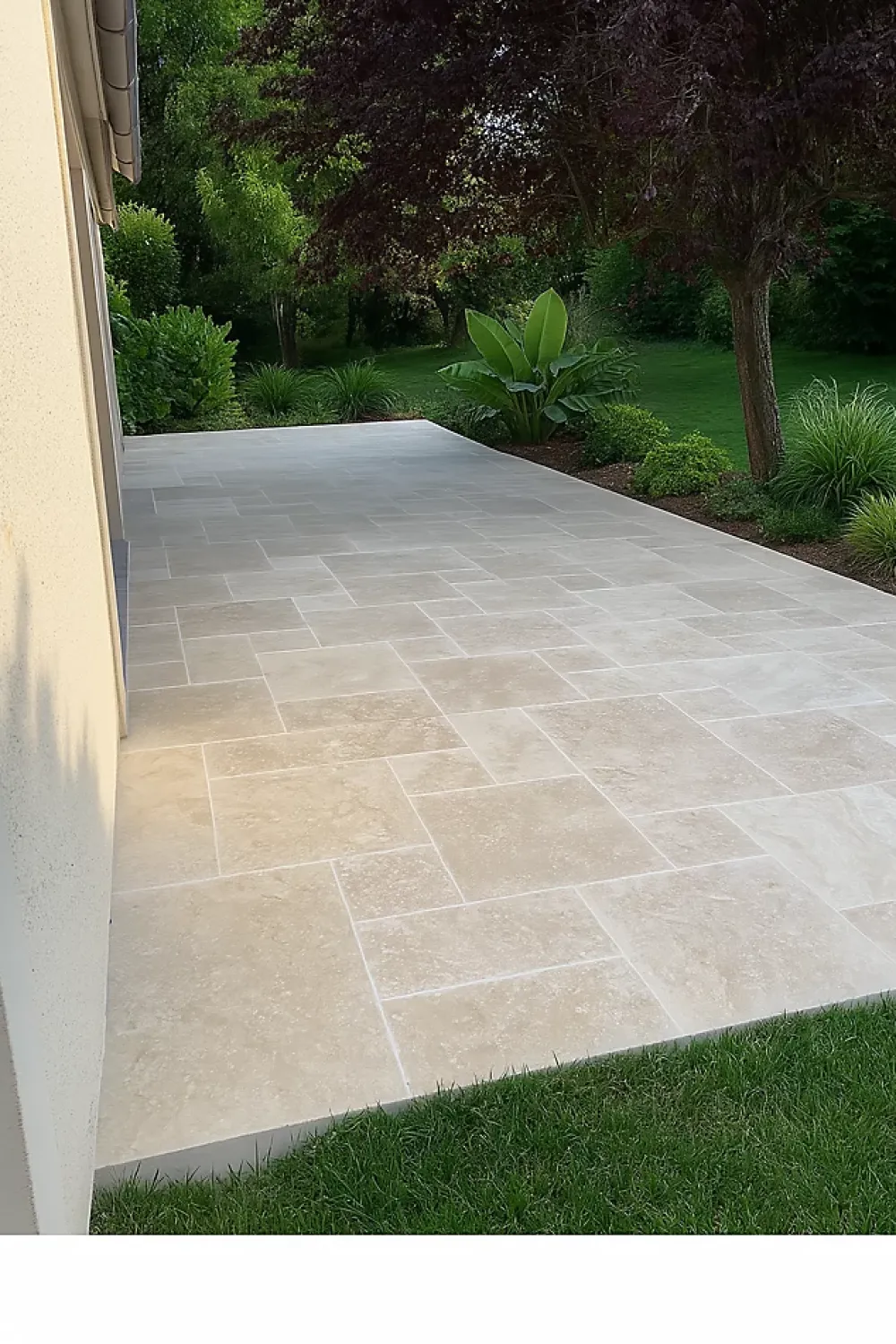 Pattom TRAVERTIN STANDARD LIGHT(1er choix light), pierre naturelle, Opus 4 formats EP 1,2cm (carton de 0,74m2)- LIVRAISON PREMIUM- Travertin