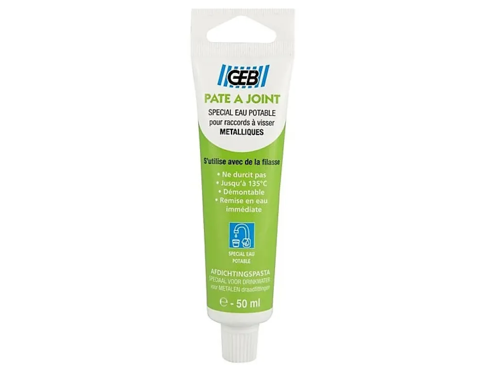 Geb Tube pâte à joints raccords métalliques 50 ml- Ragréage Et Primaire Pour Carrelage
