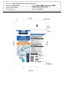 Geb Tube pâte à joints raccords métalliques 50 ml- Ragréage Et Primaire Pour Carrelage