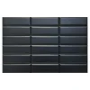 Lux Mosaic Carrelage Mural Uni|Carrelage Mural Pour Wc<Velvet Black Pillow Série Revêtement grès cérame premium 5x15 cm.