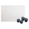Kordo Verre synthétique avec supports de fixation gris RAL7016 pour garde-corps- Accessoire D'Escalier|Garde-Corps, Balustrade