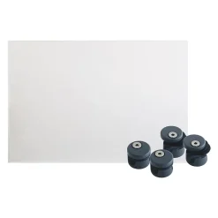 Kordo Verre synthétique avec supports de fixation gris RAL7016 pour garde-corps- Accessoire D'Escalier|Garde-Corps, Balustrade
