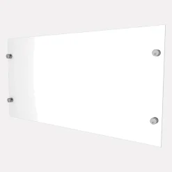 Kordo Garde-Corps, Balustrade|Verre Synthétique<Verre synthétique avec supports de fixation Gris RAL 9006 pour garde-corps