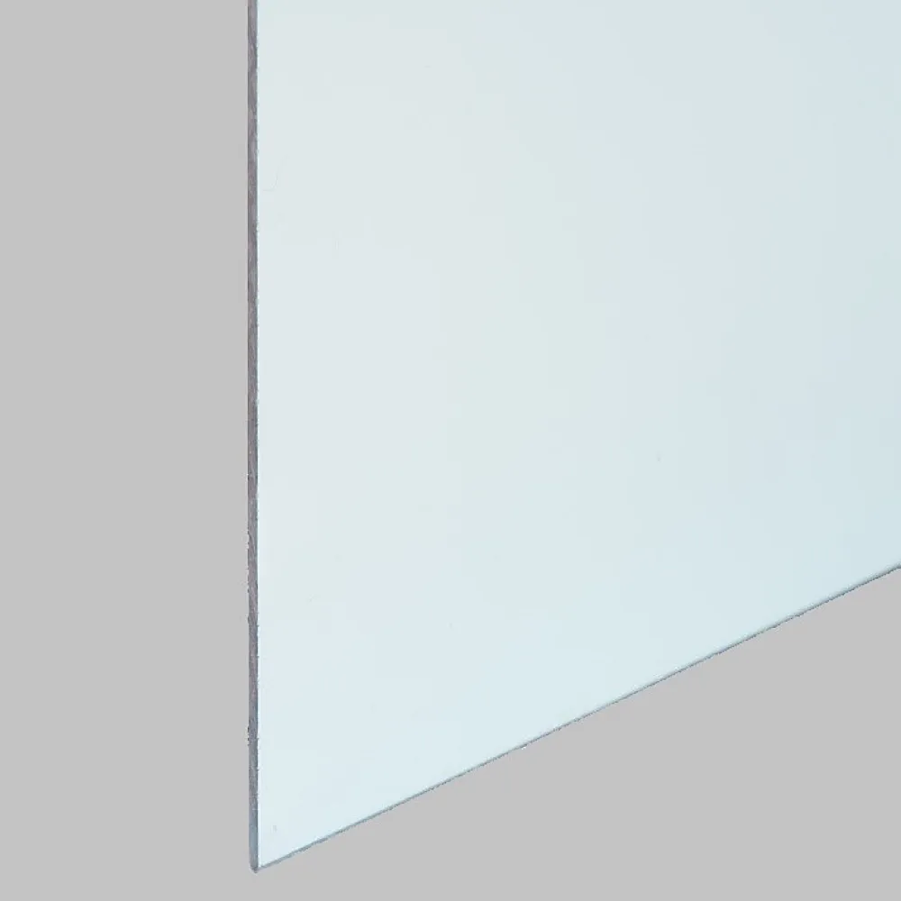 Strativer Distributi Verre Minéral<Verre synthétique cristal acrylique PMMA colori bleu givré 100x100 cm, ép.3 mm