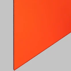 Strativer Distributi Verre synthétique cristal acrylique PMMA coloris orange 2x1m ep 3mm- Verre Synthétique